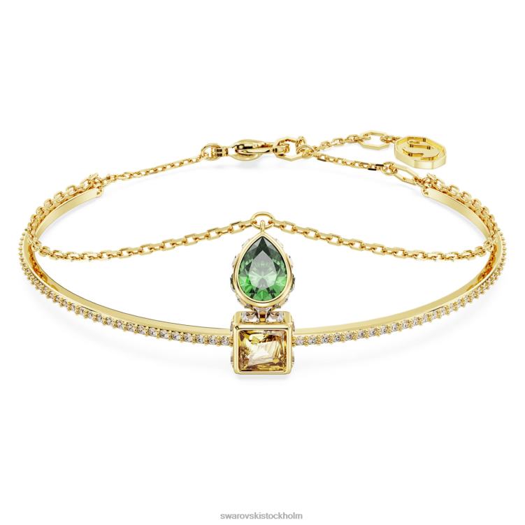 Swarovski stilla armring P28L635 Smycken blandade snitt, flerfärgade, guldfärgade