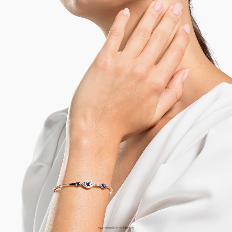 Swarovski symbolisk armring P28L590 Smycken onda ögat, blått, blandad metallfinish