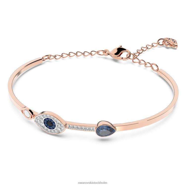 Swarovski symbolisk armring P28L590 Smycken onda ögat, blått, blandad metallfinish