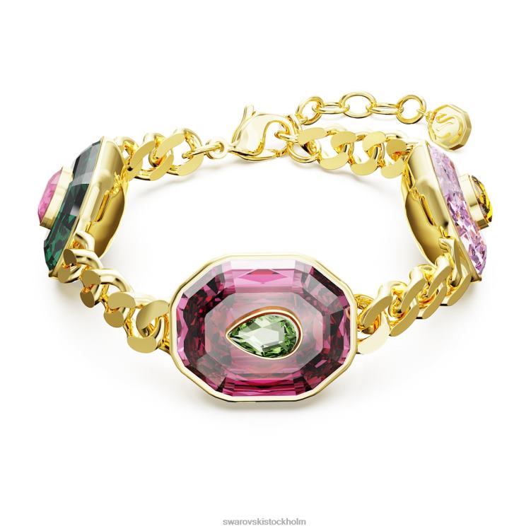Swarovski chroma armband P28L426 Smycken blandade snitt, flerfärgade, guldfärgade