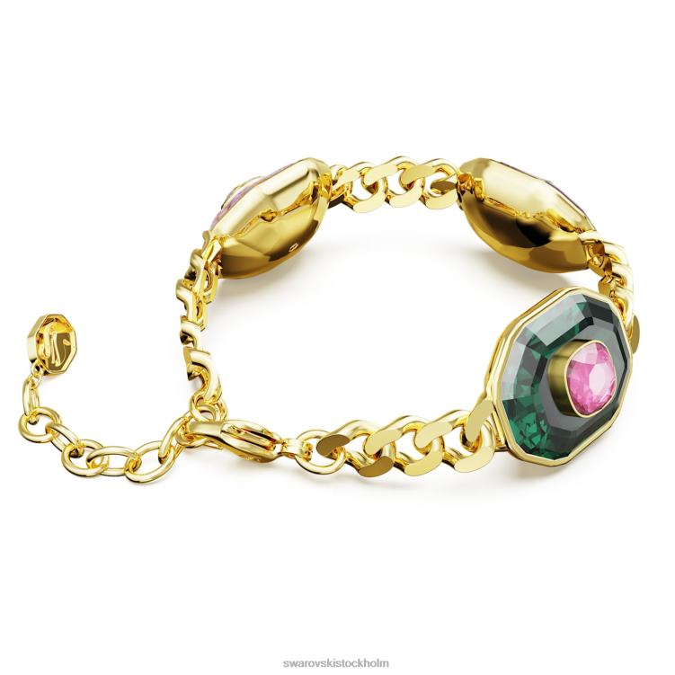 Swarovski chroma armband P28L426 Smycken blandade snitt, flerfärgade, guldfärgade