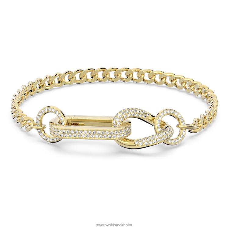 Swarovski dextera armband P28L422 Smycken bana, blandade länkar, vit, guldfärgad