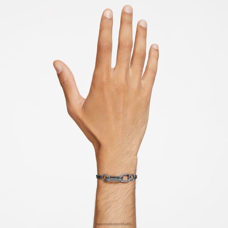 Swarovski dextera armband P28L428 Smycken bana, blandade länkar, svart, ruteniumpläterad