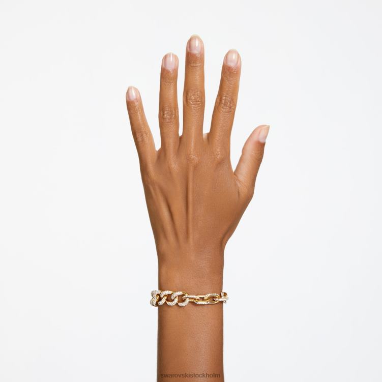 Swarovski dextera armband P28L432 Smycken pave, vit, guldfärgad