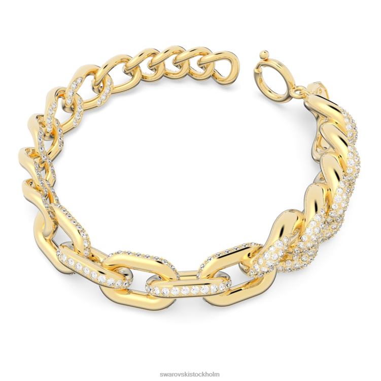 Swarovski dextera armband P28L432 Smycken pave, vit, guldfärgad