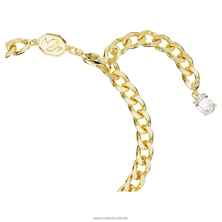 Swarovski dextera armband P28L460 Smycken blandade snitt, vit, guldfärgad