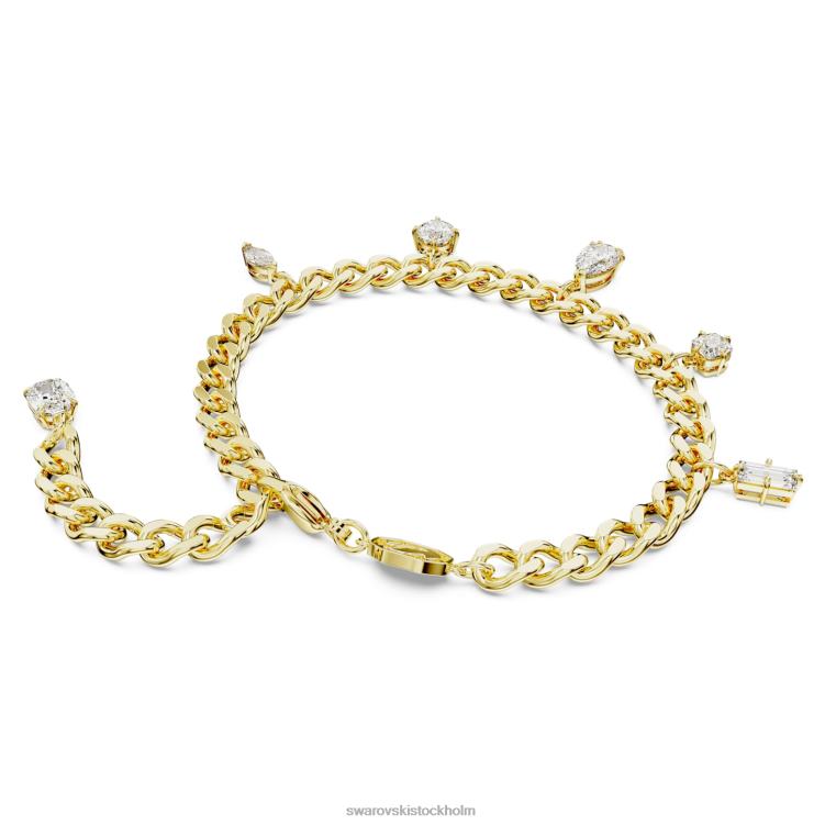 Swarovski dextera armband P28L460 Smycken blandade snitt, vit, guldfärgad