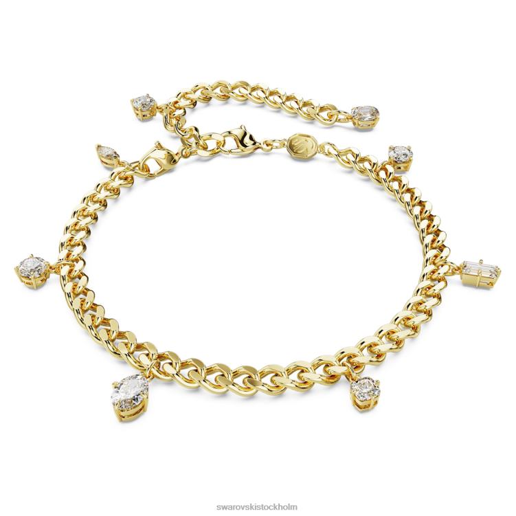 Swarovski dextera armband och fotled P28L461 Smycken blandade snitt, vit, guldfärgad