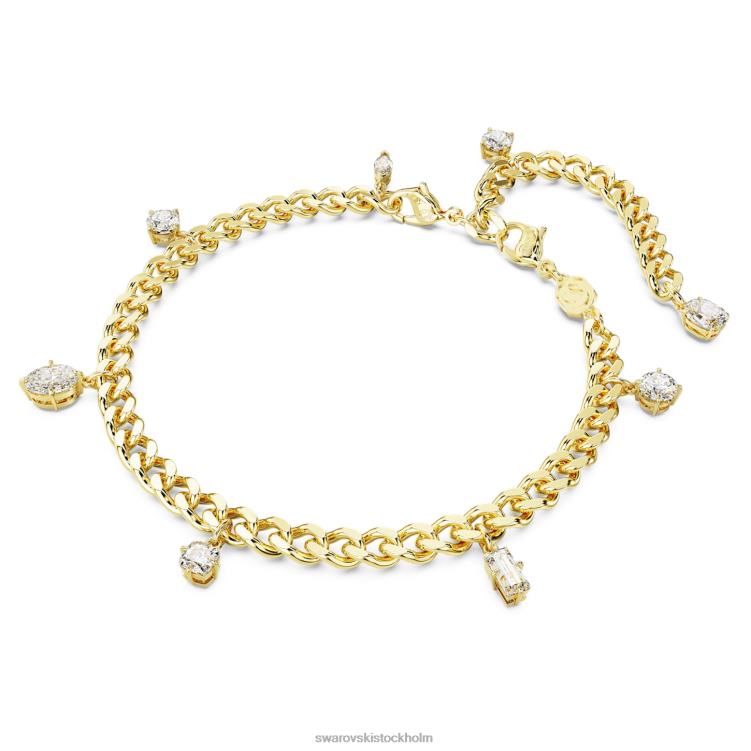 Swarovski dextera armband och fotled P28L461 Smycken blandade snitt, vit, guldfärgad