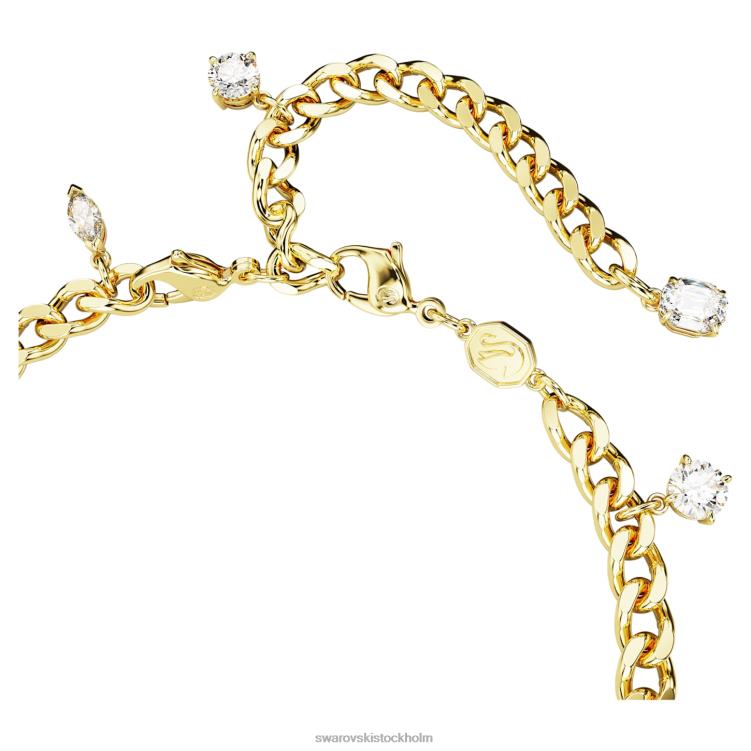 Swarovski dextera armband och fotled P28L461 Smycken blandade snitt, vit, guldfärgad