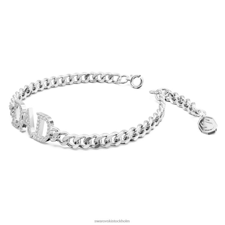 Swarovski fars dag - pappa armband P28L470 Smycken vit, rodiumpläterad