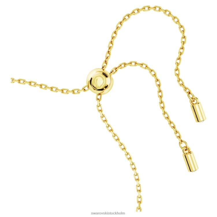Swarovski idyllia armband P28L458 Smycken blandade snitt, klöver, grön, guldfärgad