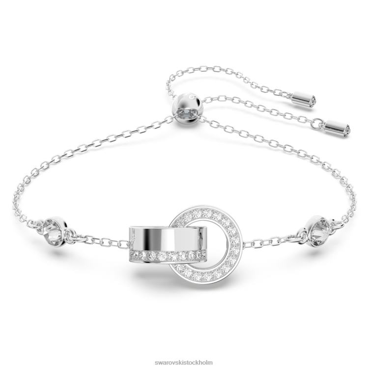 Swarovski ihåligt armband P28L430 Smycken låsögla, vit, rodiumpläterad