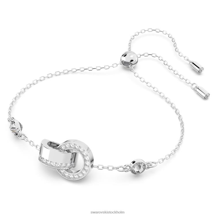Swarovski ihåligt armband P28L430 Smycken låsögla, vit, rodiumpläterad