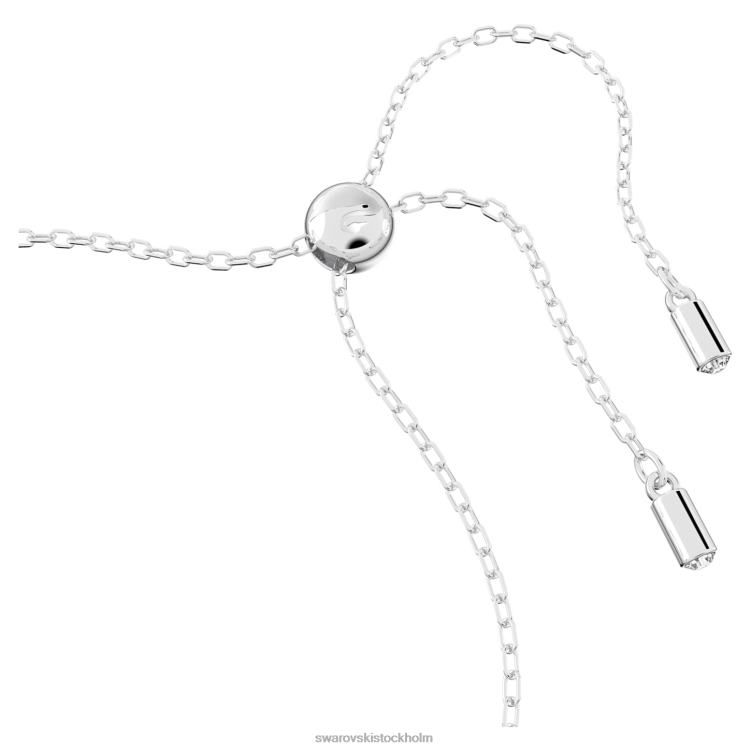 Swarovski ihåligt armband P28L430 Smycken låsögla, vit, rodiumpläterad