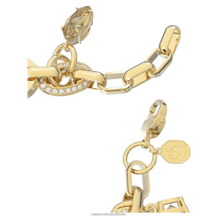 Swarovski imber armband P28L473 Smycken brun, guldfärgad pläterad