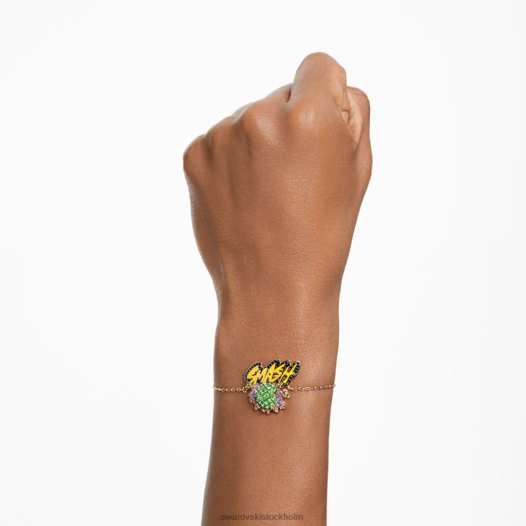 Swarovski marvel hulk armband P28L438 Smycken flerfärgad, guldfärgad pläterad