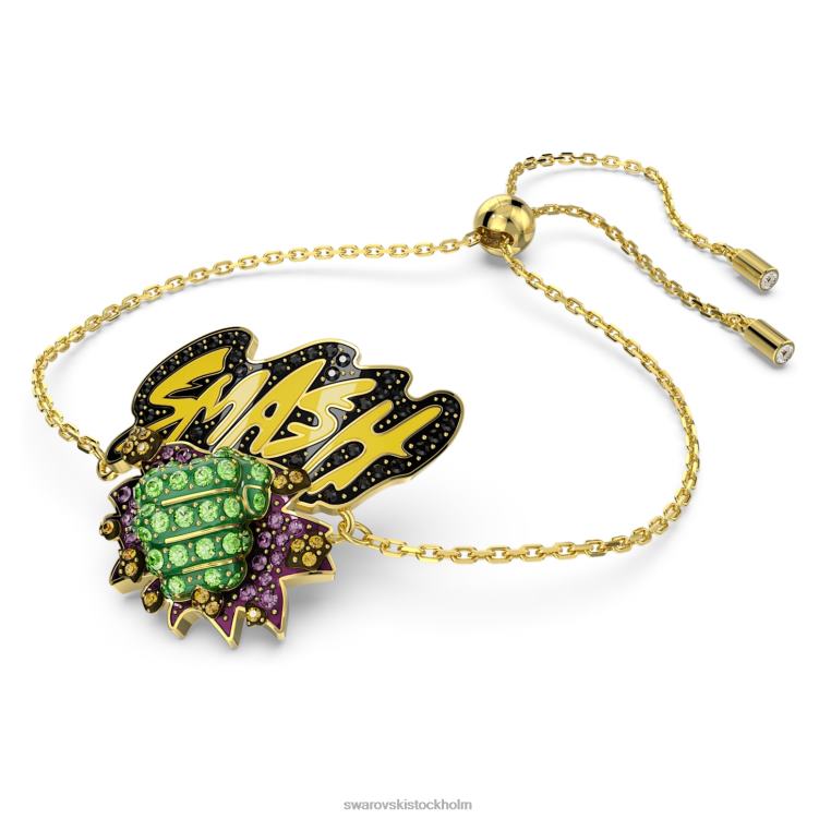 Swarovski marvel hulk armband P28L438 Smycken flerfärgad, guldfärgad pläterad