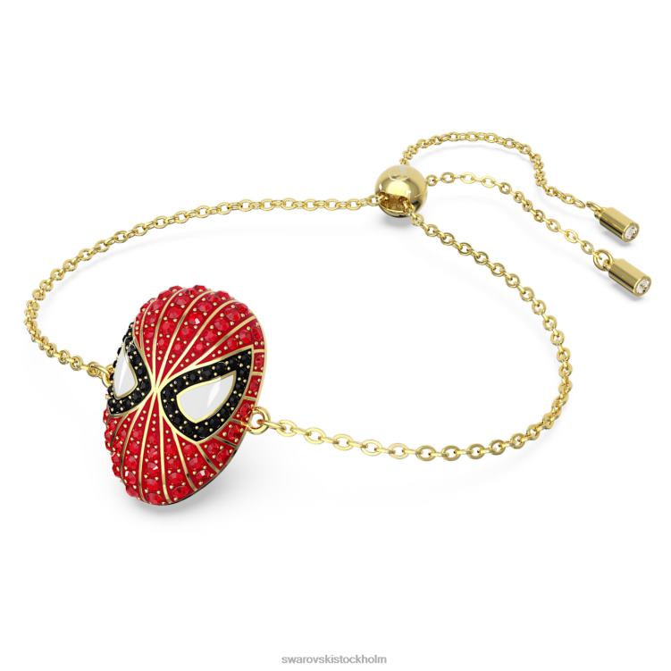 Swarovski marvel spider-man armband P28L429 Smycken röd, guldfärgad