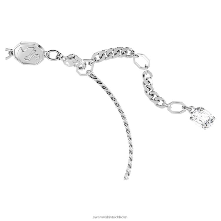 Swarovski matris armband P28L440 Smycken hjärta, vit, rodiumpläterad