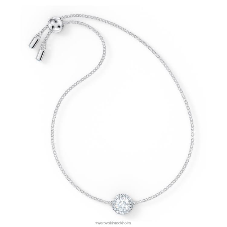 Swarovski ängla armband P28L424 Smycken rund skuren, vit, rodiumpläterad