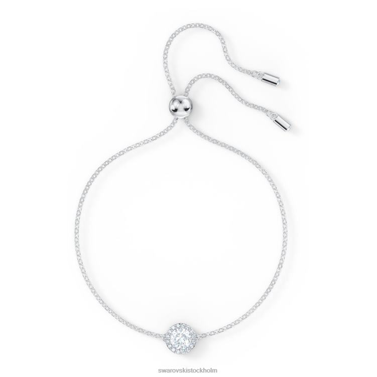 Swarovski ängla armband P28L424 Smycken rund skuren, vit, rodiumpläterad