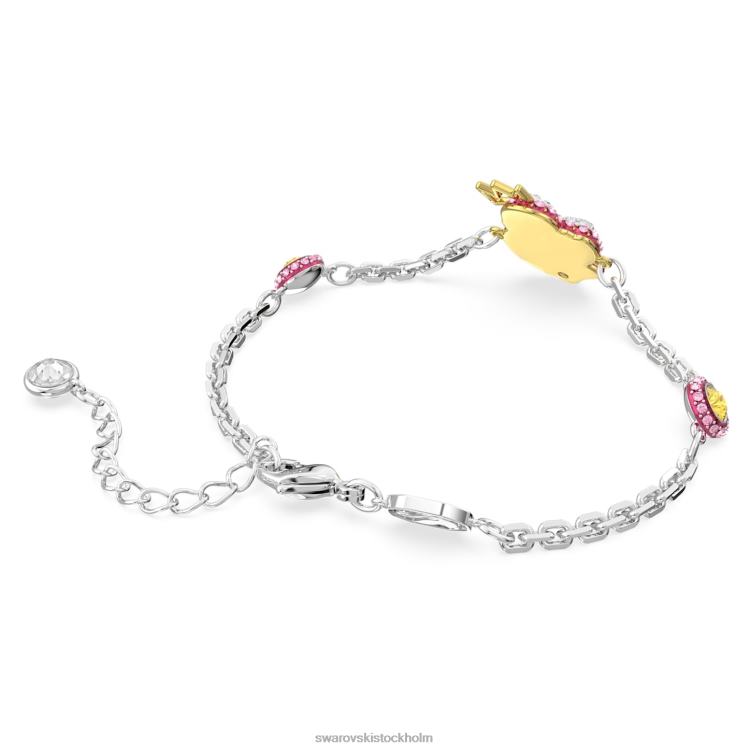 Swarovski pop svan armband P28L446 Smycken svan, rosa, rodiumpläterad