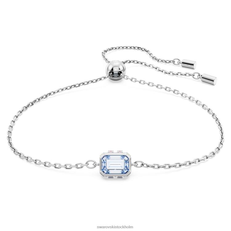 Swarovski stilla armband P28L463 Smycken rektangulärt snitt, blått, rodiumpläterat