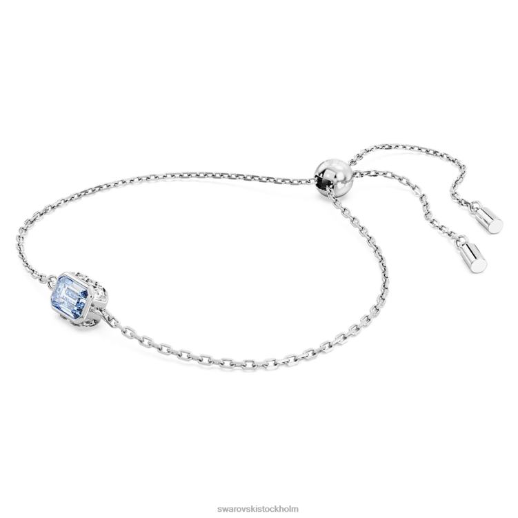 Swarovski stilla armband P28L463 Smycken rektangulärt snitt, blått, rodiumpläterat