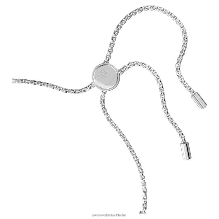 Swarovski subtilt trilogiarmband P28L419 Smycken rund skuren, vit, rodiumpläterad