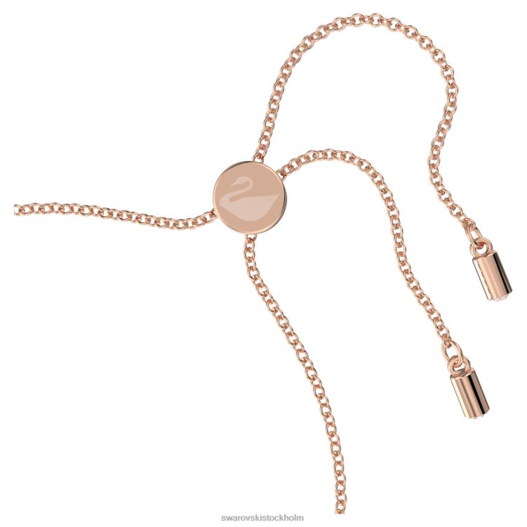 Swarovski symboliskt armband P28L420 Smycken oändlighet, onda ögat och hästsko, blå, roséguld pläterad