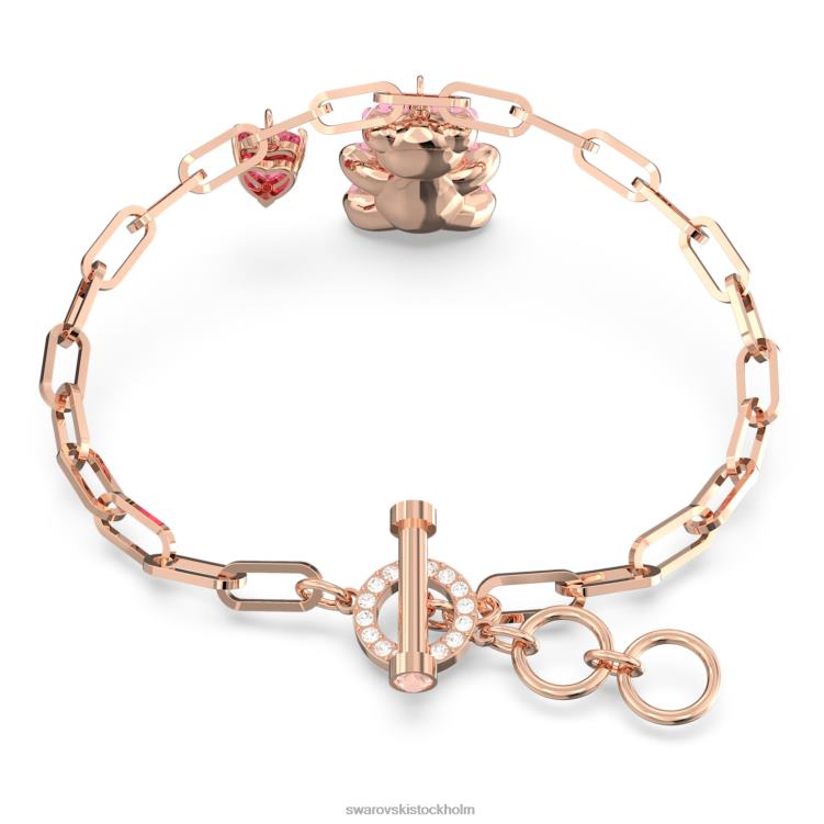 Swarovski teddy armband P28L434 Smycken björn, rosa, roséguld pläterad