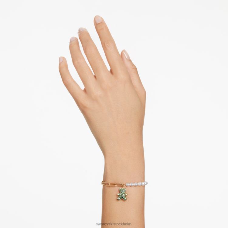Swarovski teddy armband P28L455 Smycken björn, flerfärgad, guldfärgad