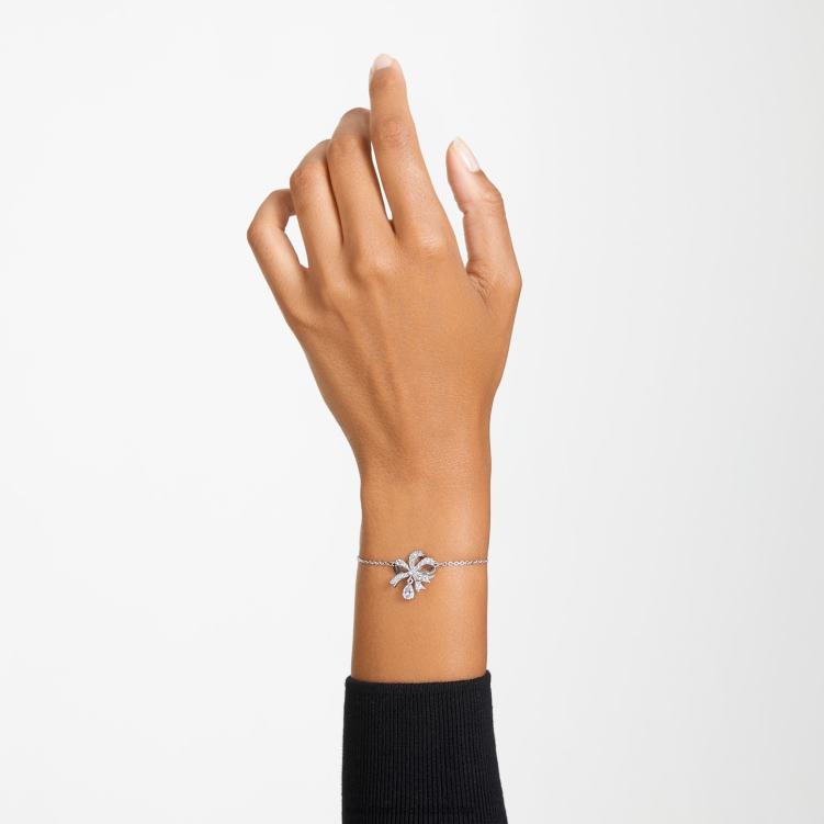 Swarovski volta armband P28L442 Smycken rosett, vit, rodiumpläterad