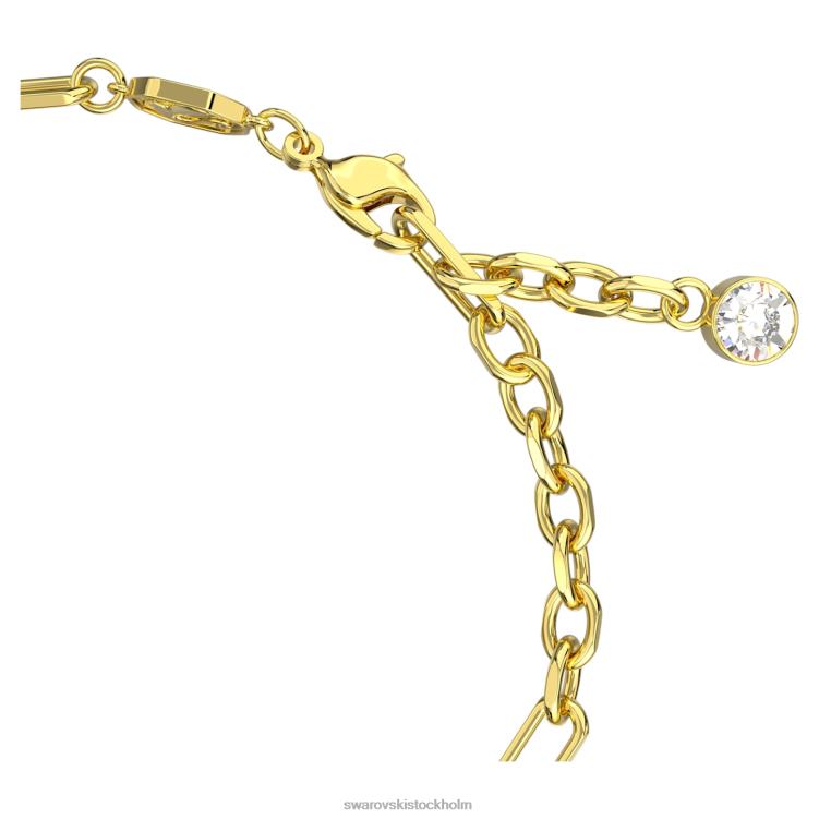 Swarovski zodiac armband P28L443 Smycken cancer, guldton, guldfärgad