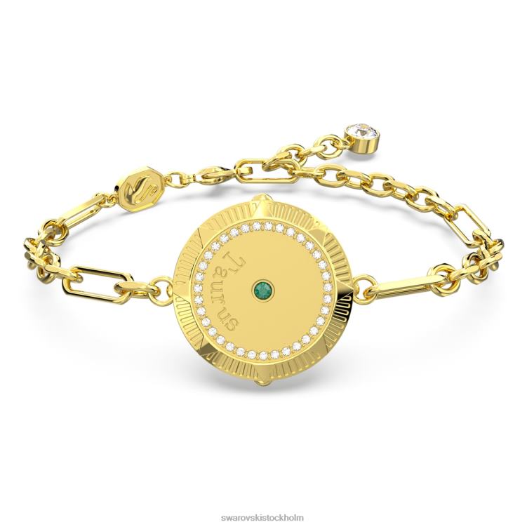 Swarovski zodiac armband P28L444 Smycken taurus, guldton, guldton pläterad