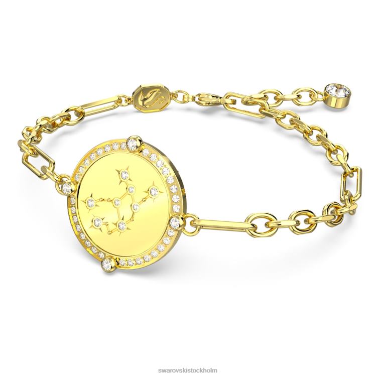 Swarovski zodiac armband P28L447 Smycken virgo, guldton, guldton pläterad