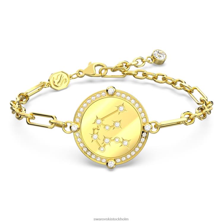 Swarovski zodiac armband P28L449 Smycken vattuman, guldton, guldton pläterad