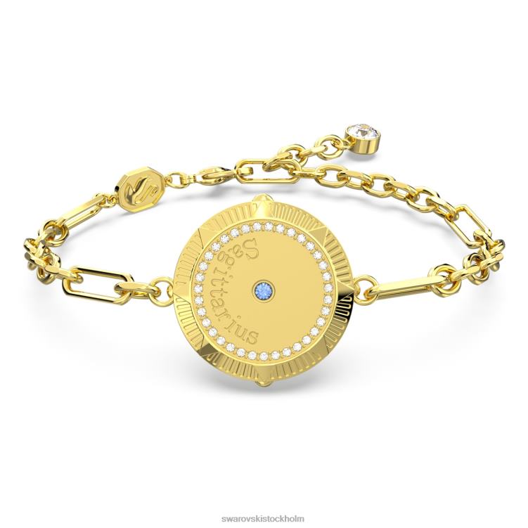 Swarovski zodiac armband P28L452 Smycken skytt, guldton, guldton pläterad