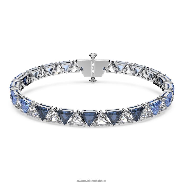 Swarovski Ortyx armband P28L558 Smycken triangelskuren, blå, rodiumpläterad