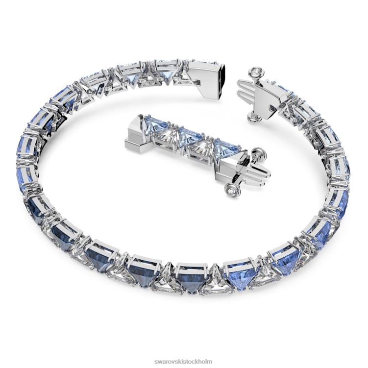 Swarovski Ortyx armband P28L558 Smycken triangelskuren, blå, rodiumpläterad