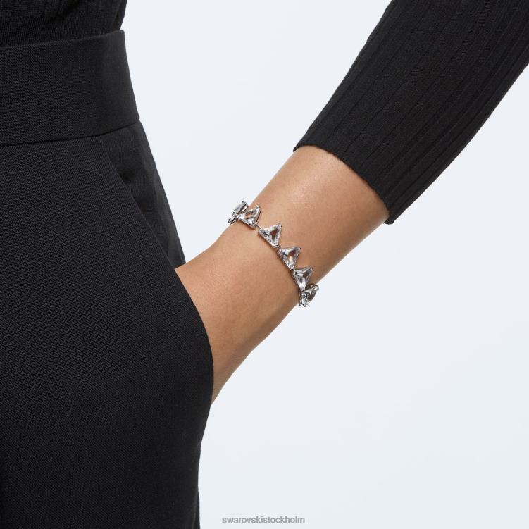 Swarovski Ortyx armband P28L570 Smycken triangelskuren, vit, rodiumpläterad
