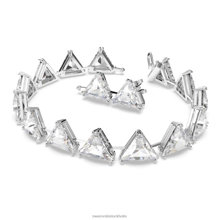 Swarovski Ortyx armband P28L570 Smycken triangelskuren, vit, rodiumpläterad