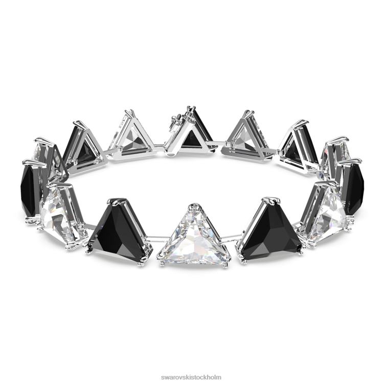 Swarovski Ortyx armband P28L581 Smycken triangelskuren, svart, rodiumpläterad
