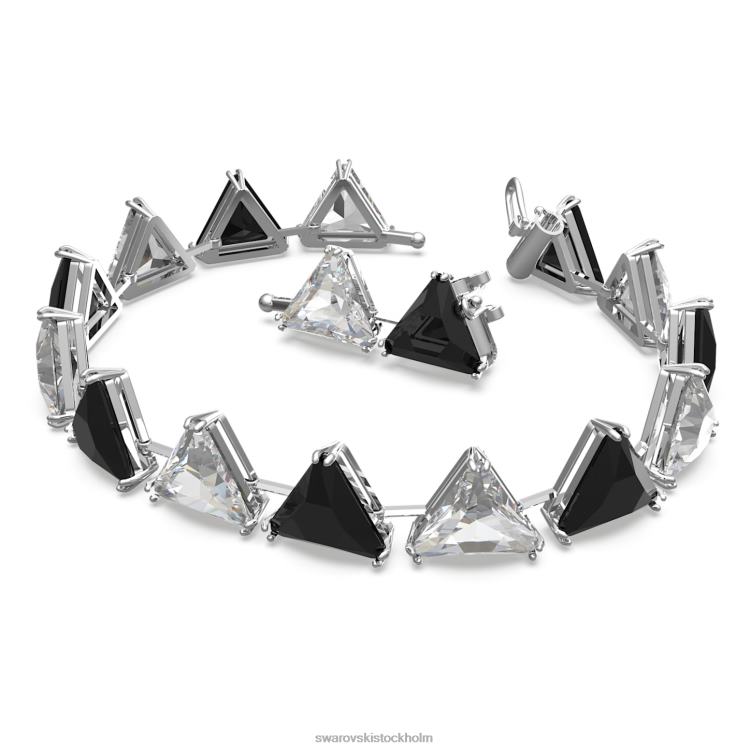 Swarovski Ortyx armband P28L581 Smycken triangelskuren, svart, rodiumpläterad