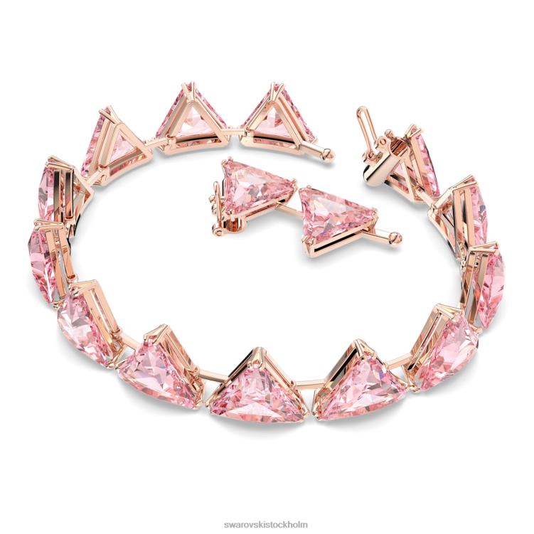 Swarovski Ortyx armband P28L589 Smycken triangelslipad, rosa, roséguld pläterad