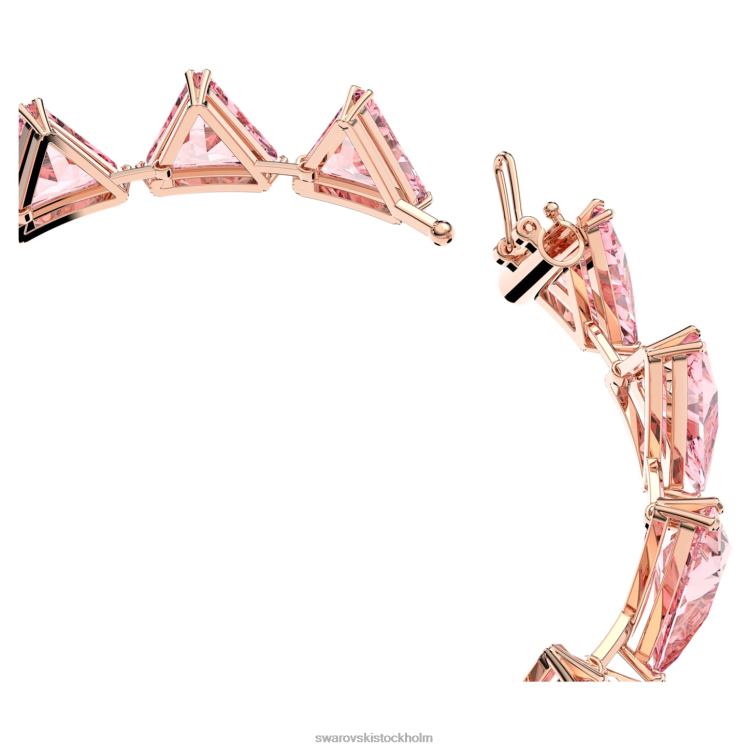 Swarovski Ortyx armband P28L589 Smycken triangelslipad, rosa, roséguld pläterad