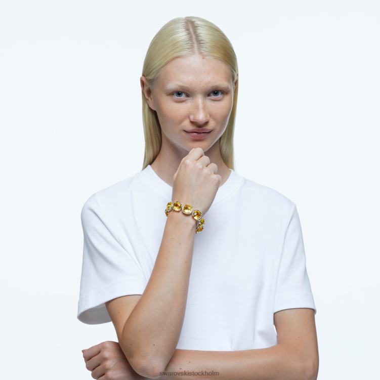 Swarovski harmonia armband P28L584 Smycken kuddskuren, gul, rodiumpläterad