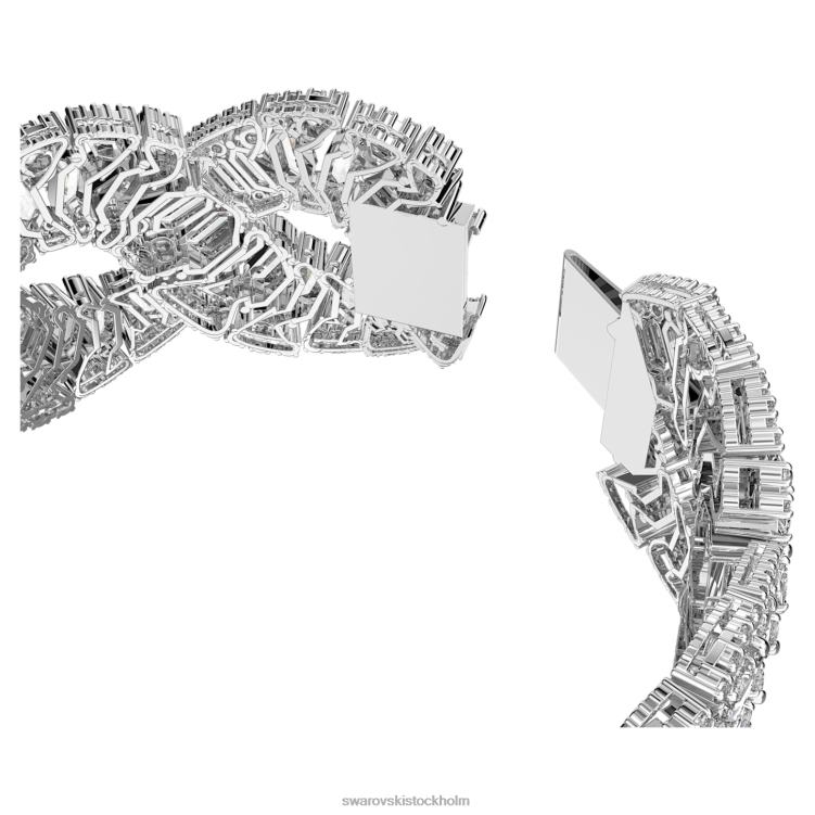 Swarovski hyperbelarmband P28L583 Smycken blandade snitt, våg, vit, rodiumpläterad