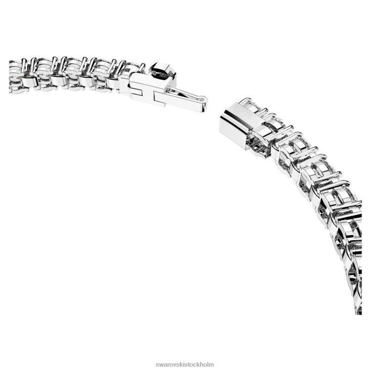 Swarovski matrix tennis armband P28L545 Smycken rund skuren, vit, rodiumpläterad
